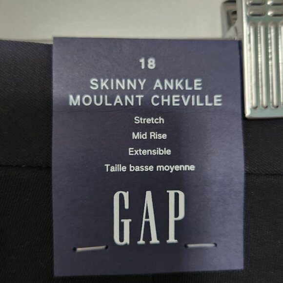 Gap Skinny Ankle Pants, Black - Picture 3 of 5